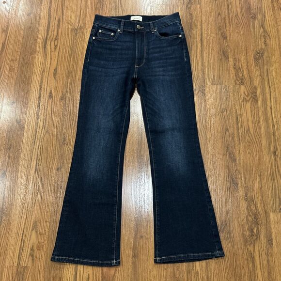 DL1961 Bridget Boot High Rise Jeans Womens 27 Bootcut Dark Wash Stretch - Picture 1 of 8